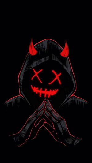 Grinning Hooded Devil Wallpaper