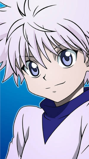 Grinning Killua Iphone Wallpaper