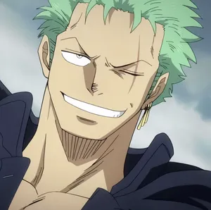Grinning One Piece Roronoa Zoro Pfp Wallpaper