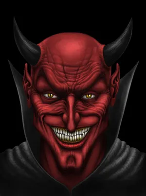 Grinning Red Devil For Iphone Wallpaper