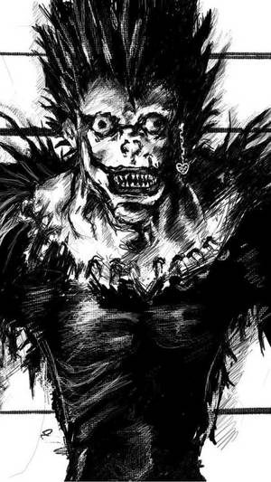 Grisly Ryuk Death Note Iphone Wallpaper