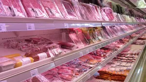 Grocery Store Meat Products Wallpaper