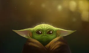 Grogu Portrait Artwork Wallpaper