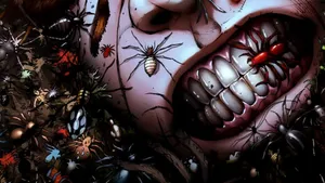 Gross Background Of Creepy Crawlies Wallpaper