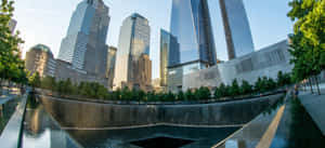 Ground Zero Reflecting Pools Dusk Wallpaper