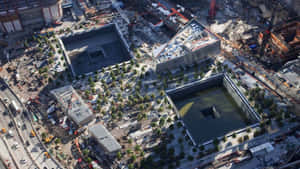 Ground Zero911 Memorial Aerial View Wallpaper