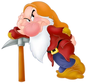 Grumpy Dwarf Graphic Art Wallpaper