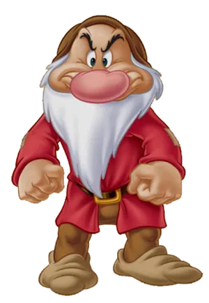 Grumpy, The Iconic White-bearded Dwarf Wallpaper