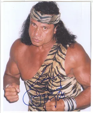 Grumpy Wrestler Jimmy Snuka Wallpaper