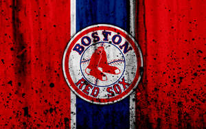 Grunge Boston Red Sox Logo Wallpaper