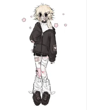 Grunge Cartoon Black White Bruises Wallpaper