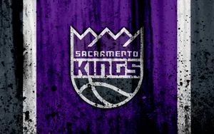Grunge Sacramento Kings Emblem Wallpaper