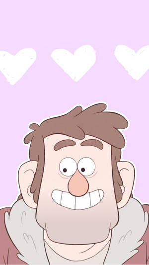 Grunkle Stan In Pink Wallpaper