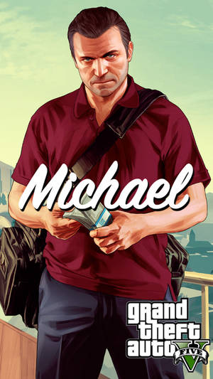 Gta 5 Iphone Michael Money Bills Wallpaper