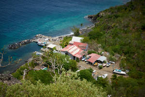 Guadeloupe Boat Parking Wallpaper