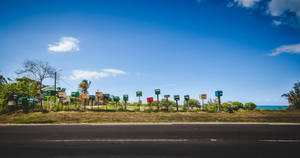 Guadeloupe Road Signages Wallpaper