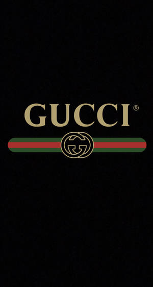 Gucci Logo Black Background Wallpaper