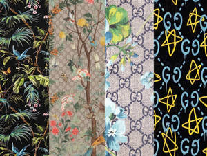Gucci Pattern Collage Wallpaper