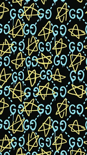 Gucci Pattern Doodle Wallpaper