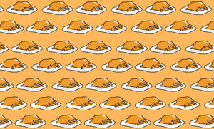 Gudetama Egg Pattern Wallpaper