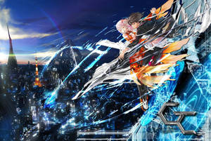 Guilty Crown Shuu And Inori Powers Wallpaper