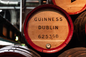 Guinness Barrel Display St James Gate Brewery Wallpaper