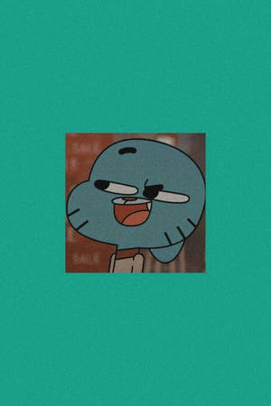 Gumball Minimalist Green Aesthetic Wallpaper