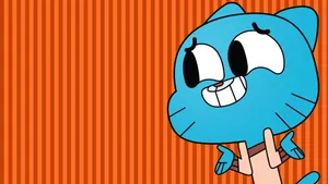 Gumball Nervous Shrug Wallpaper