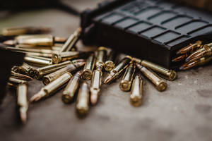 Gun Magazine With Bullets Wallpaper