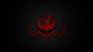 Gurren Lagann 4k Logo Black Wallpaper