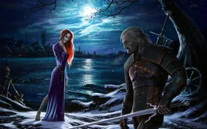 Gwent Legends Gather Alongside The River Wallpaper
