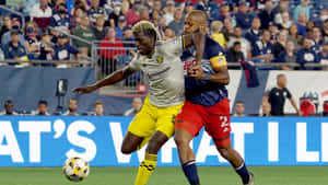 Gyasi Zardes About To Kick Ball Wallpaper