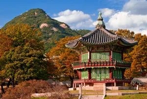 Gyeongbokgung Palace Pavilion Up Close Wallpaper