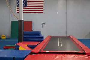 Gymnastics Colored Equipment Wallpaper