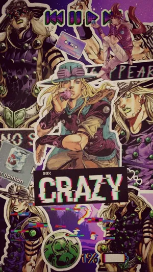 Gyro Zeppeli Aesthetic Collage Wallpaper