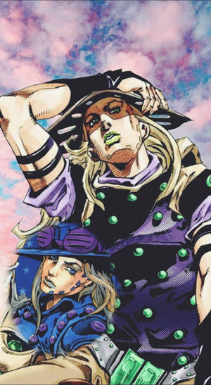 Gyro Zeppeli Gradient Sky Wallpaper