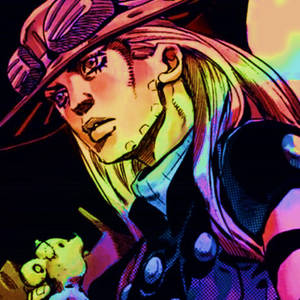 Gyro Zeppeli Rainbow Art Wallpaper