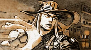 Gyro Zeppeli Vintage Art Wallpaper