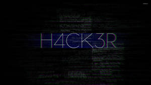 Hacker Glitch Font Full Hd Wallpaper