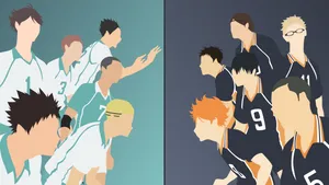 Haikyuu Teams Karasuno Vs Aoba Johsai Wallpaper