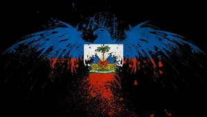 Haiti Flag Art Wallpaper