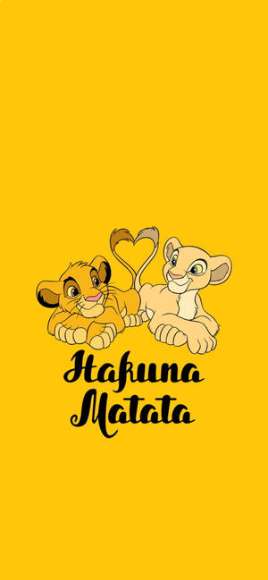 Hakuna Matata Lion Phone Wallpaper