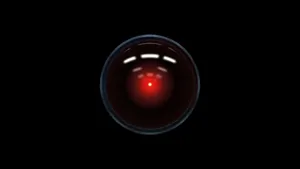 Hal 9000 Black Wallpaper