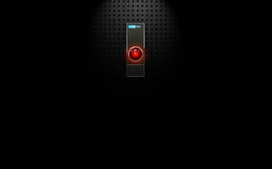 Hal 9000 Black Vignette Wallpaper