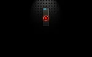 Hal 9000 Black Vignette Wallpaper