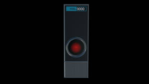 Hal 9000 Supervising The Launch Of A Space Mission. Wallpaper