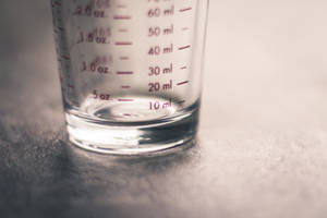 Half Beaker Measurement Wallpaper