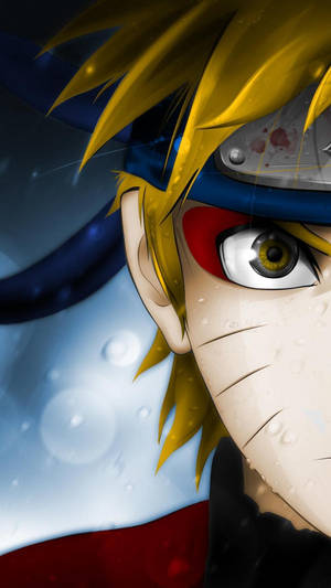 Half-face Of Naruto Mobile 4k Wallpaper