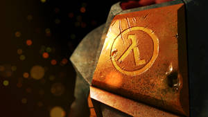 Half-life Close-up Of Logo On Armor Wallpaper