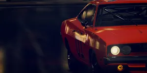 Half Of General Lee Car Wallpaper